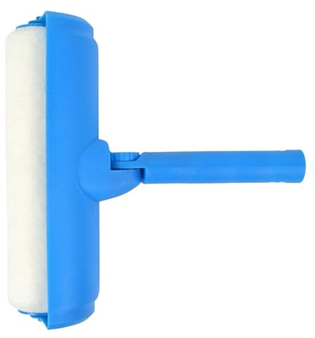 Pincel de pintura de techo: rodillo de pintura de 10 pulgadas con escudo, mango ergonómico | Herramientas de pintura sin goteo para paredes, techos, renovación del hogar, proyectos de pintura de