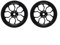 82 mm Easy Wheel Kit für Brompton Faltrad, ideale Ersatzreifenlösung (schwarz)