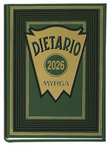 MYRGA - Dietario 4º 2026, 1 Día Por Página (VERDE)