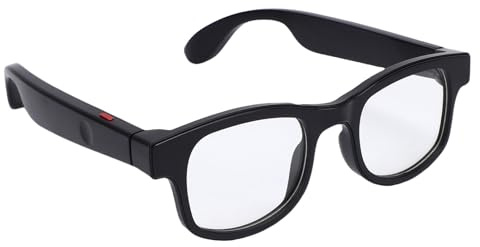 VELATEMOR Smart-Brille, Dual-Linsen, Blaues Licht Blockierende Bluetooth-Brille, Unterstützung Zum Hören von Musik, Anrufen und Fotografieren