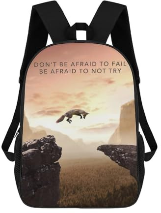 Bold Leap of Faith Schulrucksack Für Mädchen, Wasserabweisend, Lässiger Tagesrucksack, Leichter Rucksack Für Jungen Und Mädchen, Schulrucksack 17inch