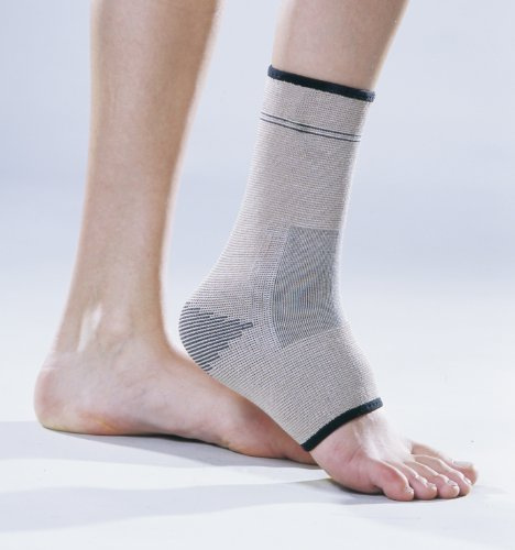 Mikros Bambus Fleece Fußgelenkbandage, Größe XLarge (Umfang Knöchel 29-32cm)