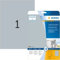 HERMA Etiketten Folie Typenschild silber 210x297mm Special A4 LaserCopy