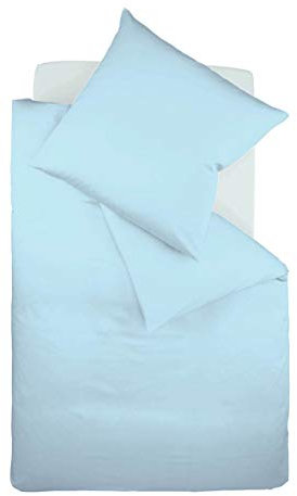 Fleuresse Colours Bettwäsche, Uni-Mako-Satin, türkis, 200 x 220 cm