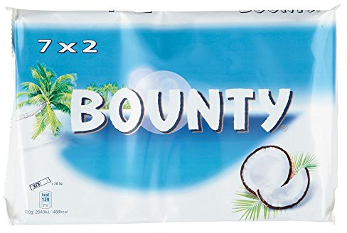 Bounty Chocolate Bars, 7 x 28g