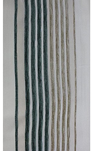 Georg Chr. Wirth Gardine Zara aus Deko-Stoff, mit U-Band grün/beige 225X180 CM