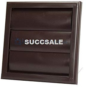 Brown - Extractor Fan Wall Gravity Grill Grille Ventilation 5 125mm (4 100mm)