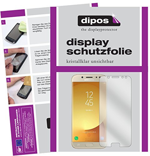 dipos I 2X Protection ecrán Compatible avec Samsung Galaxy J5 2017 Films de Protection d'écran Transparent