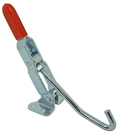 XrPaowa J Hook Type Toggle Clamp 375 lbs Holding Capacity Quick Holding Draw Latch Action Toggle Clamp Pull Hook Type (375lbs, J Hook Toggle Clamp)
