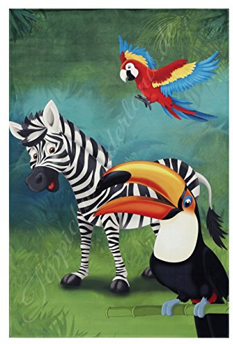 Lovely Kids Moderner Kinderteppich Rechteck - Farbe: Bunt, Maße: 100x160 cm by