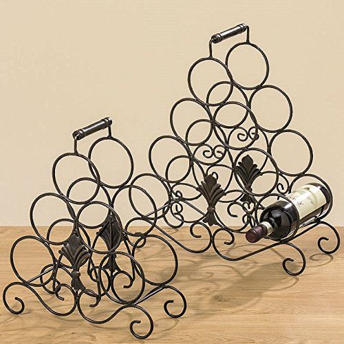 BOLTZE Flaschenregal Weinregal nostalgisch Eisen lackiert H ca. 48 cm Stückpreis