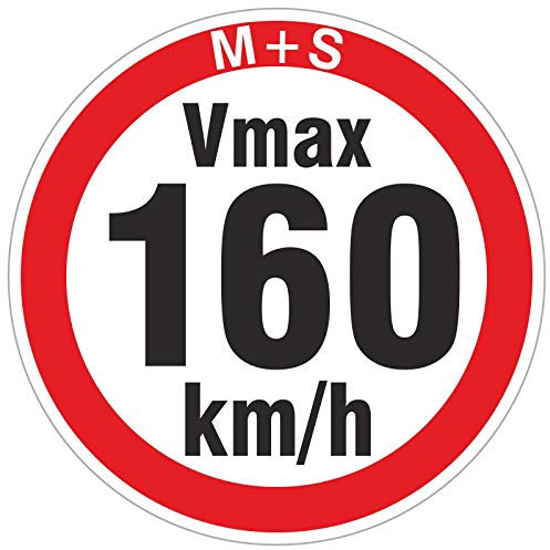 160-240 km/h 200 Stück gemischt Geschwindigkeitsaufkleber Aufkleber Reifen Winterreifen Vmax Winterräk gemis