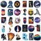 NASA Aufkleber für Laptop [100 STÜCKE], Platz Forscher Galaxis Vinyl Aufkleber für Wasserflasche MacBook Auto Fahrrad Stoßstange Skateboard, Raumfahrer Raumschiff Universum Planet Graffiti Aufkleber…
