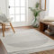 Surya Nairobi Teppich Wohnzimmer Boho, großer Teppich Schlafzimmer 200x274 cm - Teppich für Esszimmer mit geometrischem Muster, Skandinavischer Wohnzimmerteppich modern in Creme und Grau