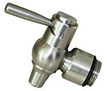 Rubinetto A Sfera Acciaio Inox 3/4 per Fusto FUSTI Contenitore Olio ANTIGOCCIA