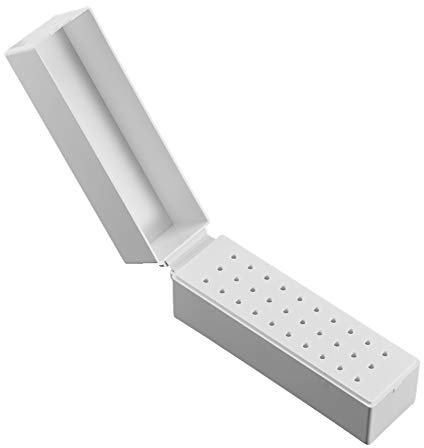 30 Löcher Nagel-Bohrgerät-Halter-Bohrer-Organisator-Behälter Berufsnagel-Kunst Kunststoff Bohrständer für Nail Art Bohrer Organizer Box Halter Maniküre Werkzeuge Nagel-Kunst-Zubehör
