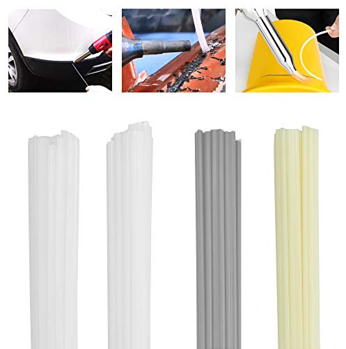 KBNIAN 50 Stück Schweißdrähte ABS/PVC/PE/PP - Kunststoff-Schweißstäbe, 4-Farben Kunststoffschweißdraht Schweissaufsatz zur Schweißreparatur (Länge 200 mm)