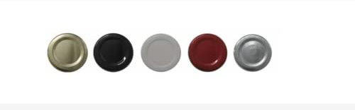 10 X JAM JAR Cap LIDS Twist Off,43mm.-Choice OR 5 Colours,Honey,JAM,Marmalade,CHYTNEYS,The LIDS are Vinegar Proof. (Gold 43mm)