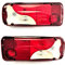 MelTruck® 2x Heckleuchte Rückleuchte Rucklicht für LKW Anhänger MAN SCANIA 12V 24V E-4 SET