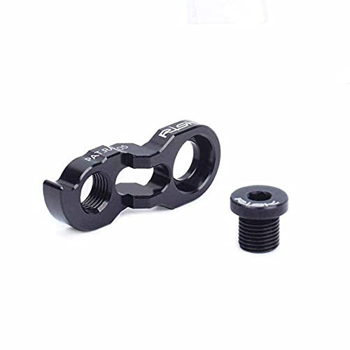 Ekakashop Schaltauge für Fahrräder und Mountainbikes mit M10 Schrauben Schaltwerkadapter für Rennräder Schaltwerk Link Hanger Extender Verlängerung Adapter Metall Schaltauge für 34-52T Mountainbike