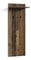 byLIVING Wandpaneel Jakob/Garderoben-Paneel in Altholz-Optik braun/Melamin-Beschichtung/Kleiderstange, 2 Haken und Regal/Platzsparende Wandgarderobe/Garderoben-Set/B 48, H 140, T 28 cm