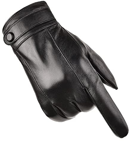 Philivivi Winter handschuhe Herren schwarz, Touchscreen Warme handschuhe Fleecefutter Fäustlinge zum Fahren Radfahren im Freien