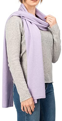 Dalle Piane Cashmere - Schal aus Kaschmir-Gemisch - Made in Italy - Damen, Farbe: Flieder, Einheitsgröße