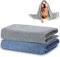 TAIYUNWEI Serviettes Pour Animaux de Compagnie, 2 PIÈCES Serviette à Séchage Rapide Pour Chien, Serviette de Bain en Microfibre à Séchage Rapide Pour Chiens Chats Autres Animaux de Compagnie