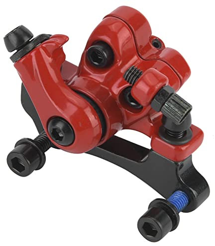 Pinza Freno a Disco, Pinze Disco Meccanico Biciclette Cilindriche Anteriore Posteriore per Bicicletta del Montagna Meccanica Caliper MTB Ciclismo Accessori Mountain Bike Bici da Strada (Rosso)