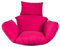 Warmiehomy Swing Chair Cushion, Soft Patio Hanging Chair Cushion Pad with Pillow for Outdoor Indoor Egg Hanging Basket Chair, Seat Cushion Only, Egg Chair Cushion, Magenta