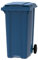 ESE Poubelle Conteneur à déchets 360L Bleu + Couvercle bleu