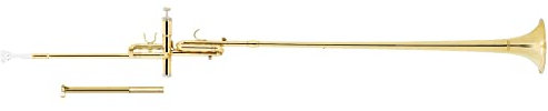 Classic Cantabile AT-1871 Più Aida Trompete - aus Messing - Stimmung: B, Bb, Ab - Fanfare Instrument - 1 Pumpventil - inkl. Wechselstimmzügen, Leichtkoffer & Mundstück - lackiert