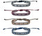 TONAUP Juego de pulseras bohemias de surfista, pulsera de cuentas tejidas multicolor, hecha a mano, pulseras trenzadas étnicas ajustables, regalo de joyería para muñeca, tobillera, accesorios para el