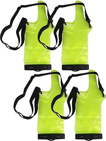 Yrhrol 4Pcs Universal Two Way Radio Waterproof Case Bag Portable Walkie Talkie Rainproof Pouch with Adjustable Strap Compatible for Motorola Kenwood Midland UV-3R UV-5R PX-888 Walkie Talkie Radio