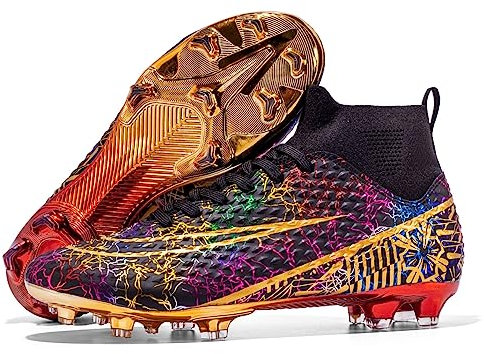 Botas de fútbol para Hombre Spikes High Top Football Shoes Outdoor Athletic Competition Training Shoes Indoor Football Shoes Boys Professional Kicks Athletic Sports Shoes