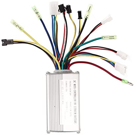 HERCHR DC-Motor-Bürstenloser Controller, 36 V 48 V 17 A Aluminiumlegierung E-Bike Bürstenloser Motor-Controller Lithiumbatterie Für Roller