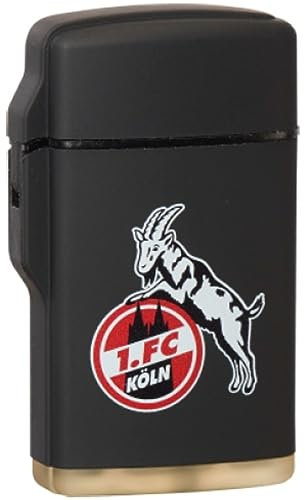 1. FC Köln Feuerzeug Rubber Laser Logo schwarz