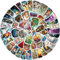 50Pcs Bottled World Stickers Laptop Car Scrapbook Phone Skateboard Suitcase Luggage Bike Bottle in The World Stickers Vinyl Waterproof Aesthetic Personalised Stickers for Teens Boys Girls Adults