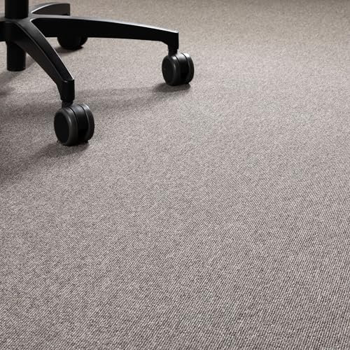 Steffensmeier Teppichboden Kreta Meterware | Auslegware für Kinderzimmer Wohnzimmer Schlafzimmer | Braun, Größe: 100x100 cm