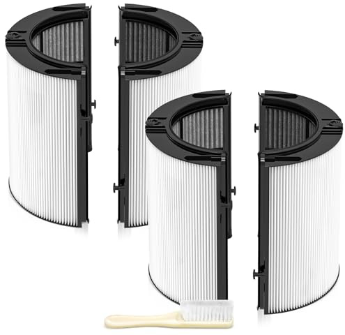 2 Stück 360 Kombi Glas HEPA + Carbon Luftreinigerfilter Ersatz für Dyson HP10 HP07 TP10 TP09 TP07 TP06 TP04 TP4A HP04 HP06 HP09 HP4B PH01 PH02 PH03 PH04 PH3A DP04 Pure Cool Humidi fy Fan