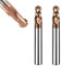 ASNOMY 2 Stück VHM Radiusfräser Kugelkopffräser - Ø 6mm, AlTiN Beschichtung HRC 55, Hartmetall-Kugelkopffräser, 2 Zähne CNC-Gravierfräser für Metall