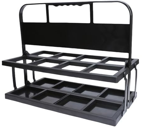 Teksome Porte-bouteille d'eau à presser, porte-bouteille d'eau de sport,Caddy porte-gobelet d'eau pliable de sport | Peut contenir jusqu'à 8 bouteilles, support de transport d'équipement d'équipe pour