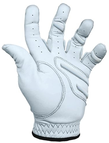 MONKEY GRIP Golf Glove Bearing Capacity Non silp No Slice pad Premium Lether Power Pad Left Hand (Man-Medium_Large)