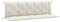 vidaXL Gartenbank-Auflagen 2 STK. Melange Creme 180x50x7 cm Stoff