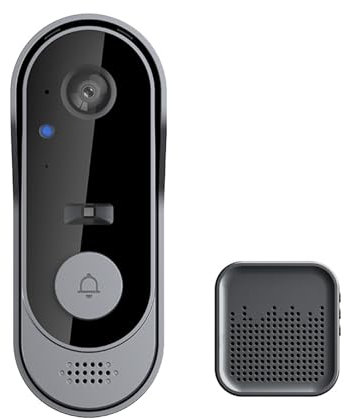 SAINUO Video Doorbell Wireless with APP, Doorbell Camera with 170° Ultra-Wide-Angle Lens, Two-Way Talk, Clear Night Vision, Camera Doorbell with Camera Battery Powered, for Residential Apartments