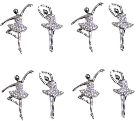 DEARMAMY 4paare Ballett Ohrringe Für Frauen Elegante Ballerina Tänzerin Ohrstecker Aus Leicht Und Modisch Für Jeden Anlass Perfektes Für Tänzerinnen Und Schmuckliebhaber