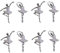 DEARMAMY 4paare Ballett Ohrringe Für Frauen Elegante Ballerina Tänzerin Ohrstecker Aus Leicht Und Modisch Für Jeden Anlass Perfektes Für Tänzerinnen Und Schmuckliebhaber