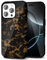 Svanove Tortoise Shell Phone Case for iPhone 16 Pro Case Girly Trendy Pattern, Retro Amber Cool Animal Print, Luxury Cute Case for Women Girl, Aesthetic Y2k Turtle Hard Shell Plastic Cover