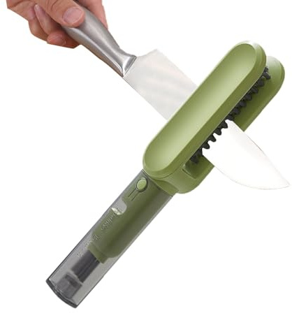 scyca Fork Cleaning Brush, Cutlery Cleaner | Cleaning Brush - Long Handle Brush for Cutter, Double-Sided Cleaner, Chopsticks and Fork, Brush for