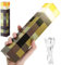 VOHESEA Lampe Fackel Wandlampe, 28cm Nachtlampe Wiederaufladbare, Hand/Wandhalterung Beleuchtung mit Haken, Nachttischlampe mit USB-Laden, Kinder für Cosplay Spielzeug Geschenke, Gelb